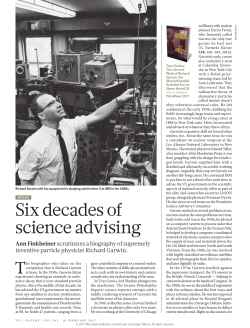 Six decades of science advising