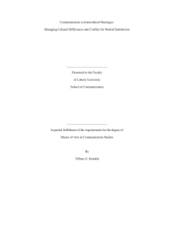 Communication in Intercultural Marriages: Managing Cultural