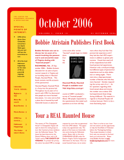 October 2006 Newsletter - Center for Paranormal Research and