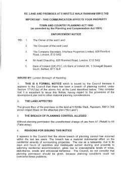 Land and premises at 5 Writtle Walk, Rainham, RM13 7XB