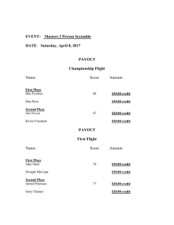 Masters 2 Person Scramble Results