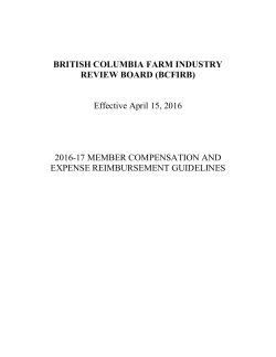 BRITISH COLUMBIA FARM INDUSTRY REVIEW BOARD (BCFIRB
