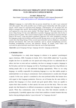 speech-language therapy given to king george vi in the