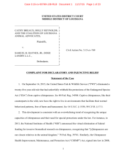 a copy of the complaint - Animal Legal Defense Fund