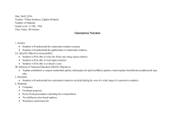 Summation Notation - my mathematics website again. My name is