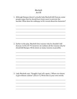 Macbeth Act III - novacentral.ca