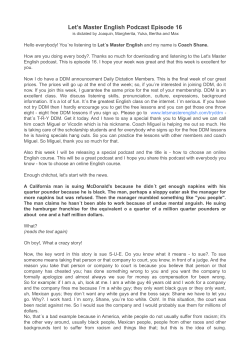 Let`s Master English Podcast Episode 16