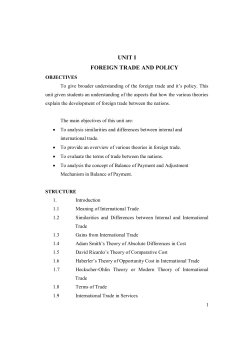 Foreign Trade Policy