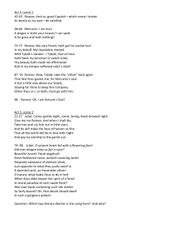 And so, good Capulet&mdash;which name I tender As dearly as my own