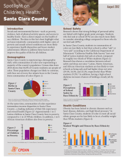 Spotlight on Children`s Health: Santa Clara County
