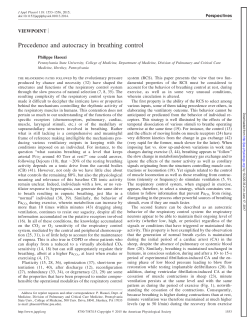 Precedence and autocracy in breathing control