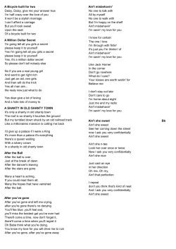 Daisy, Daisy, give me your answer true I`m half crazy over the love of