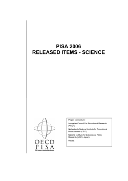 PISA 2006 RELEASED ITEMS