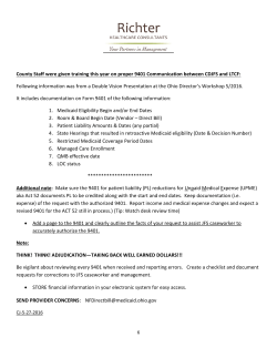 County Staff were given training this year on proper 9401