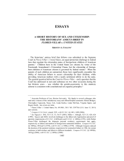 A Short History of Sex and Citizenship