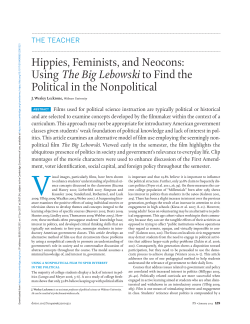 Hippies, Feminists, and Neocons: Using The Big Lebowski to Find