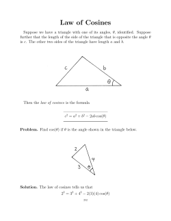 Law of Cosines