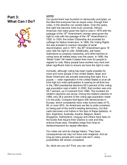 Part 3: What Can I Do?