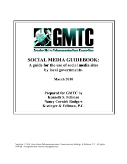 social media guidebook - Colorado Municipal League