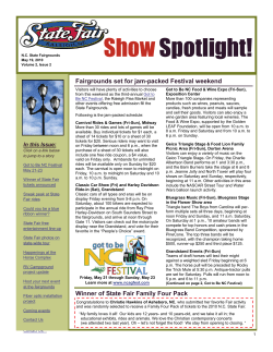 Fairgrounds set for jam-packed Festival weekend