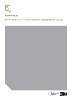 Energy Efficiency: Steam, Hot Water and Process Heating Systems