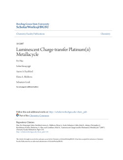 Luminescent Charge-transfer Platinum(ii) Metallacycle