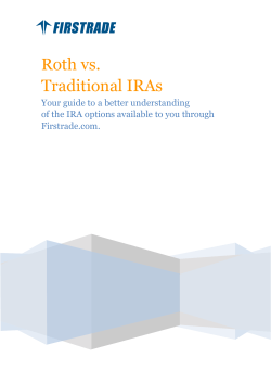 Roth vs. Traditional IRAs