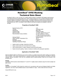 UV92 TDS - HumiSeal
