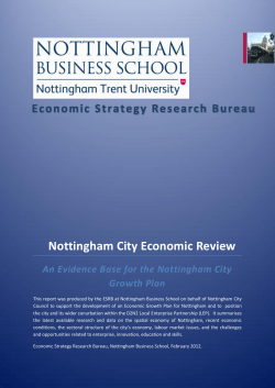 Nottingham City Economic Review
