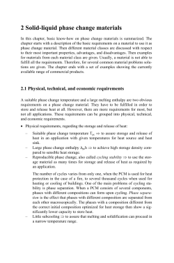 2 Solid-liquid phase change materials