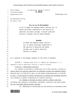 HB 1250 - Arkansas General Assembly