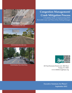 Congestion Management/ Crash Mitigation