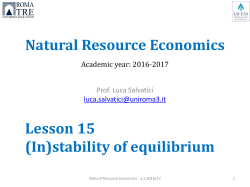 Natural Resource Economics