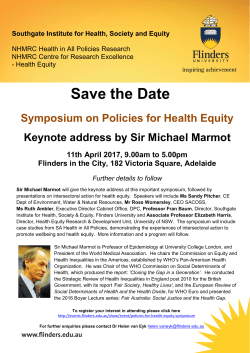 Save the Date - Flinders Events