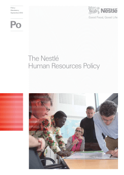 The Nestl&eacute; Human Resources Policy