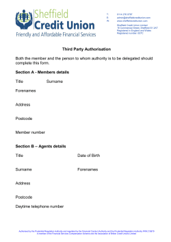 Third Party Authorisation Both the member and the person to whom