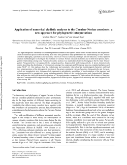 Application of numerical cladistic analyses to the Carnian&ndash;Norian