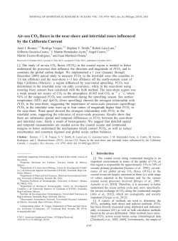 Airsea CO2 fluxes in the nearshore and intertidal zones influenced