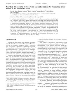 New two-dimensional friction force apparatus design for measuring