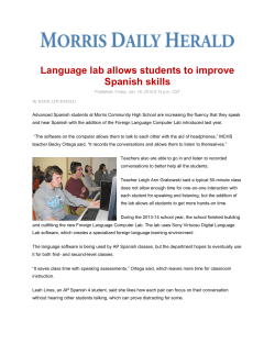 Language lab allows students to improve Spanish skills