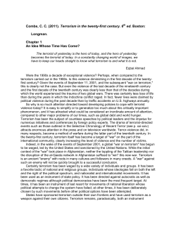 Combs, C. C. (2011). Terrorism in the twenty