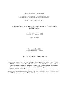 exam - School of Informatics