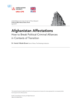 Afghanistan Affectations