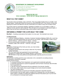 Tiny Homes - Site Built