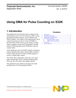 Using DMA for Pulse Counting on S32K