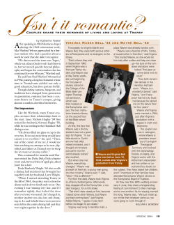 Couples share their memories of living and loving at Transy Virginia