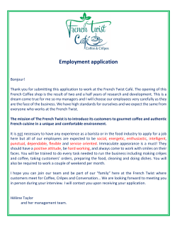 Employment application