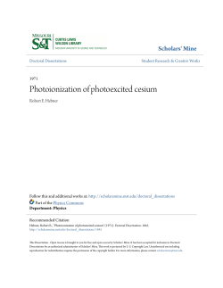 Photoionization of photoexcited cesium