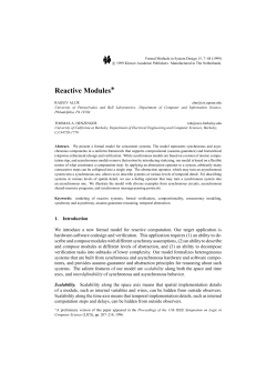 Reactive Modules - CIS @ UPenn