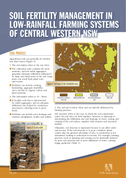 Soil fertility management in low-rainfall farming systems of central